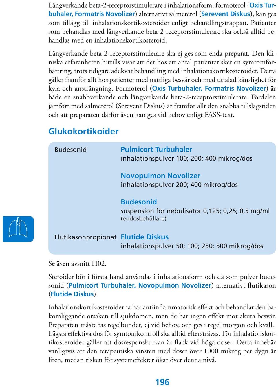 Långverkande beta-2-receptorstimulerare ska ej ges som enda preparat.