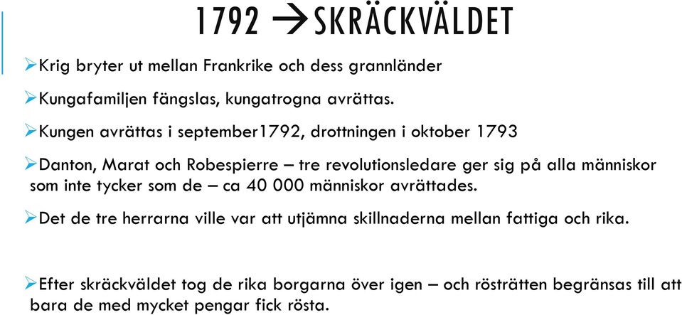 människor som inte tycker som de ca 40 000 människor avrättades.