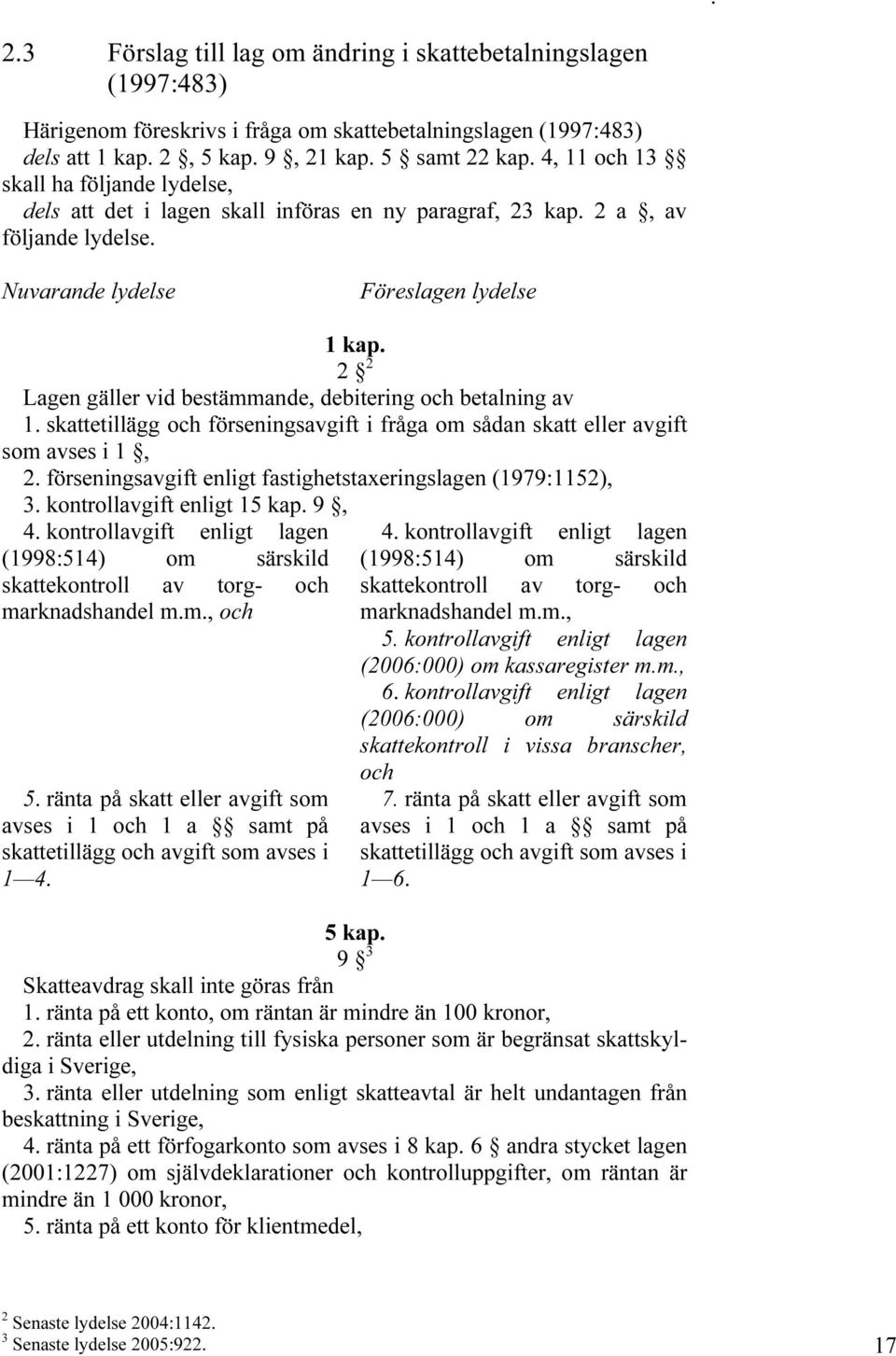 betalning av 1 skattetillägg och förseningsavgift i fråga om sådan skatt eller avgift som avses i 1, 2 förseningsavgift enligt fastighetstaxeringslagen (1979:1152), 3 kontrollavgift enligt 15 kap 9,