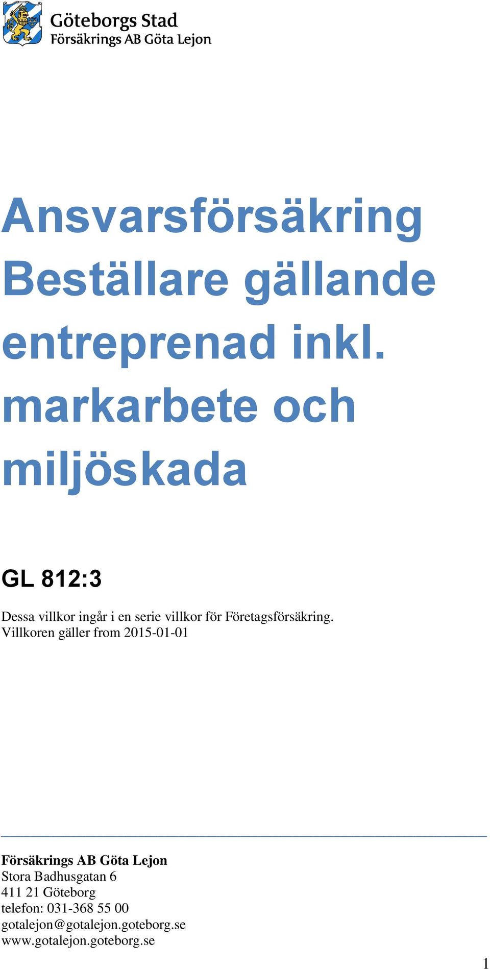 Företagsförsäkring.