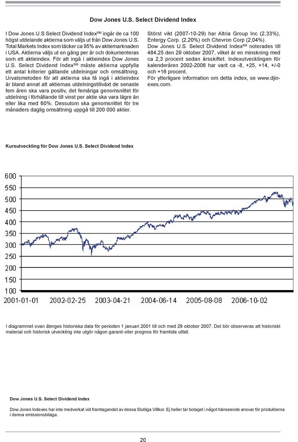 Select Dividend Index SM måste aktierna uppfylla ett antal kriterier gällande utdelningar och omsättning.