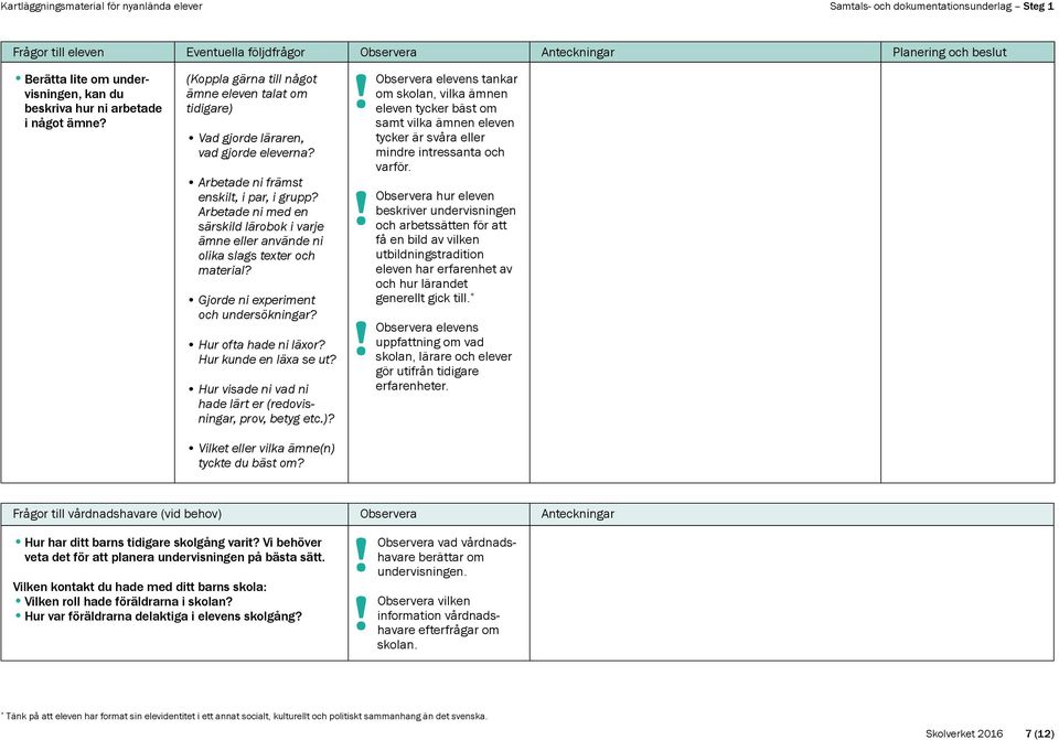 Arbetade ni med en särskild lärobok i varje ämne eller använde ni olika slags texter och material? Gjorde ni experiment och undersökningar? Hur ofta hade ni läxor? Hur kunde en läxa se ut?