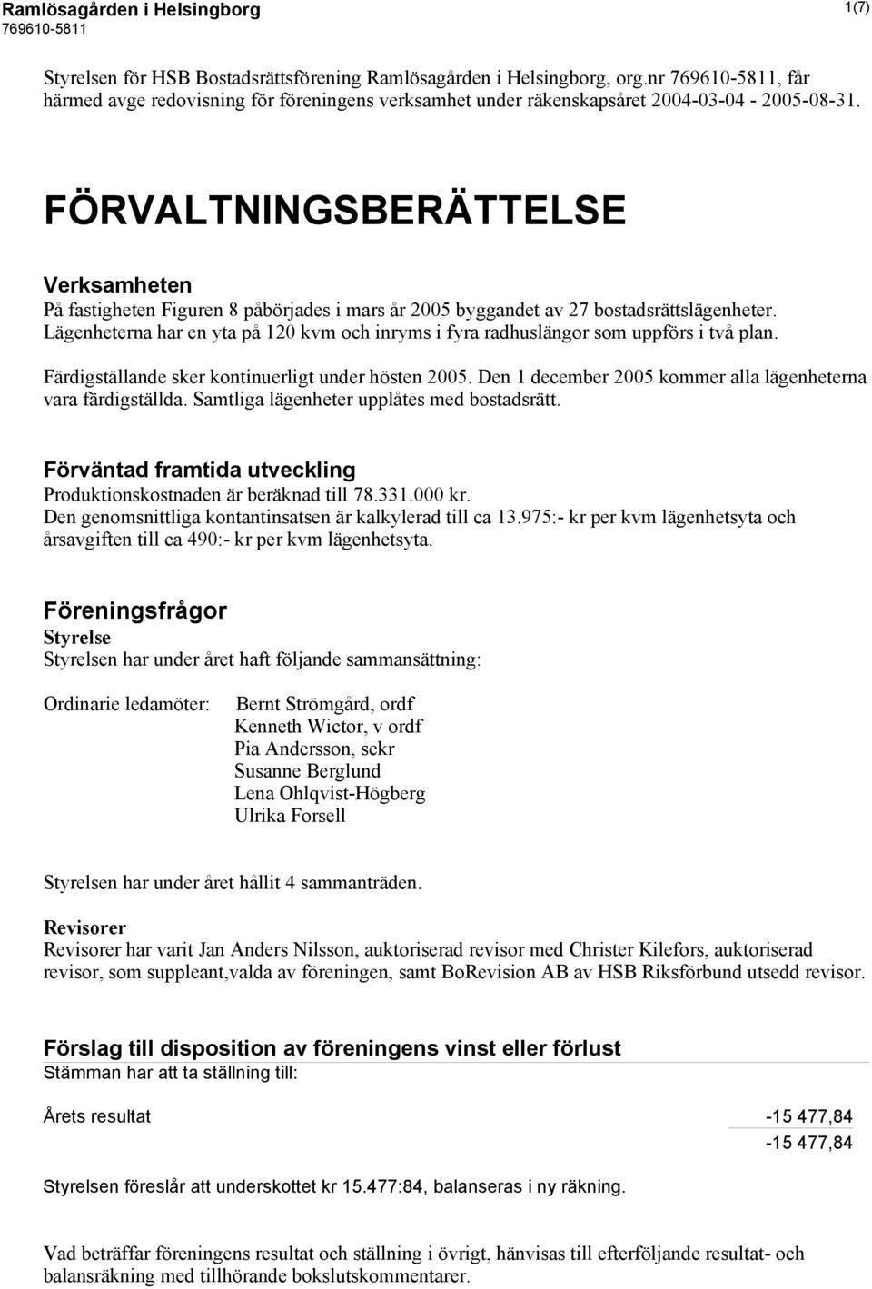 Lägenheterna har en yta på 120 kvm och inryms i fyra radhuslängor som uppförs i två plan. Färdigställande sker kontinuerligt under hösten 2005.