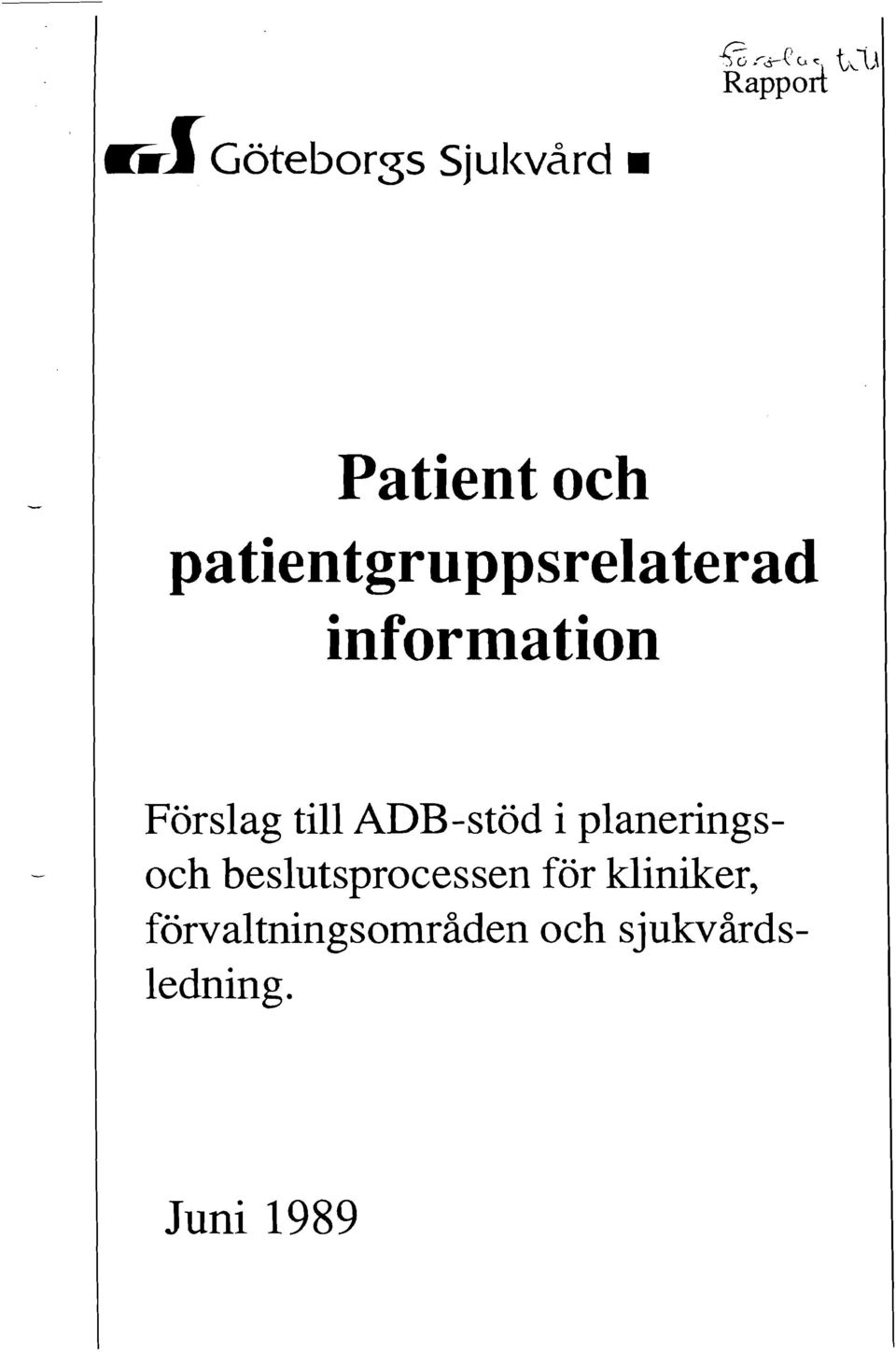 ADB-stöd i planerings- - 1 och beslutsprocessen för