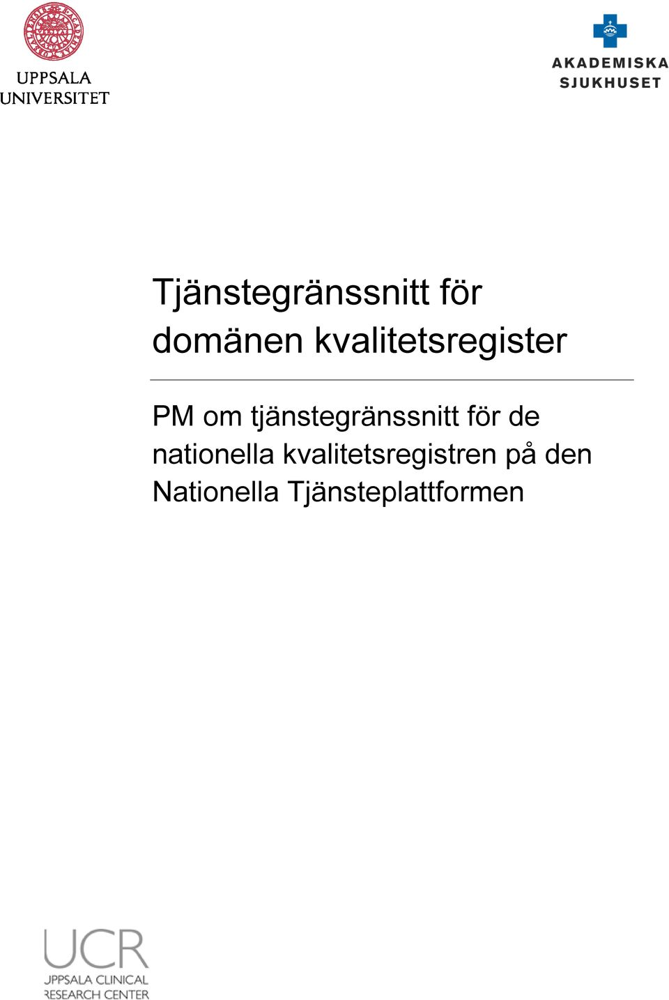 tjänstegränssnitt för de nationella