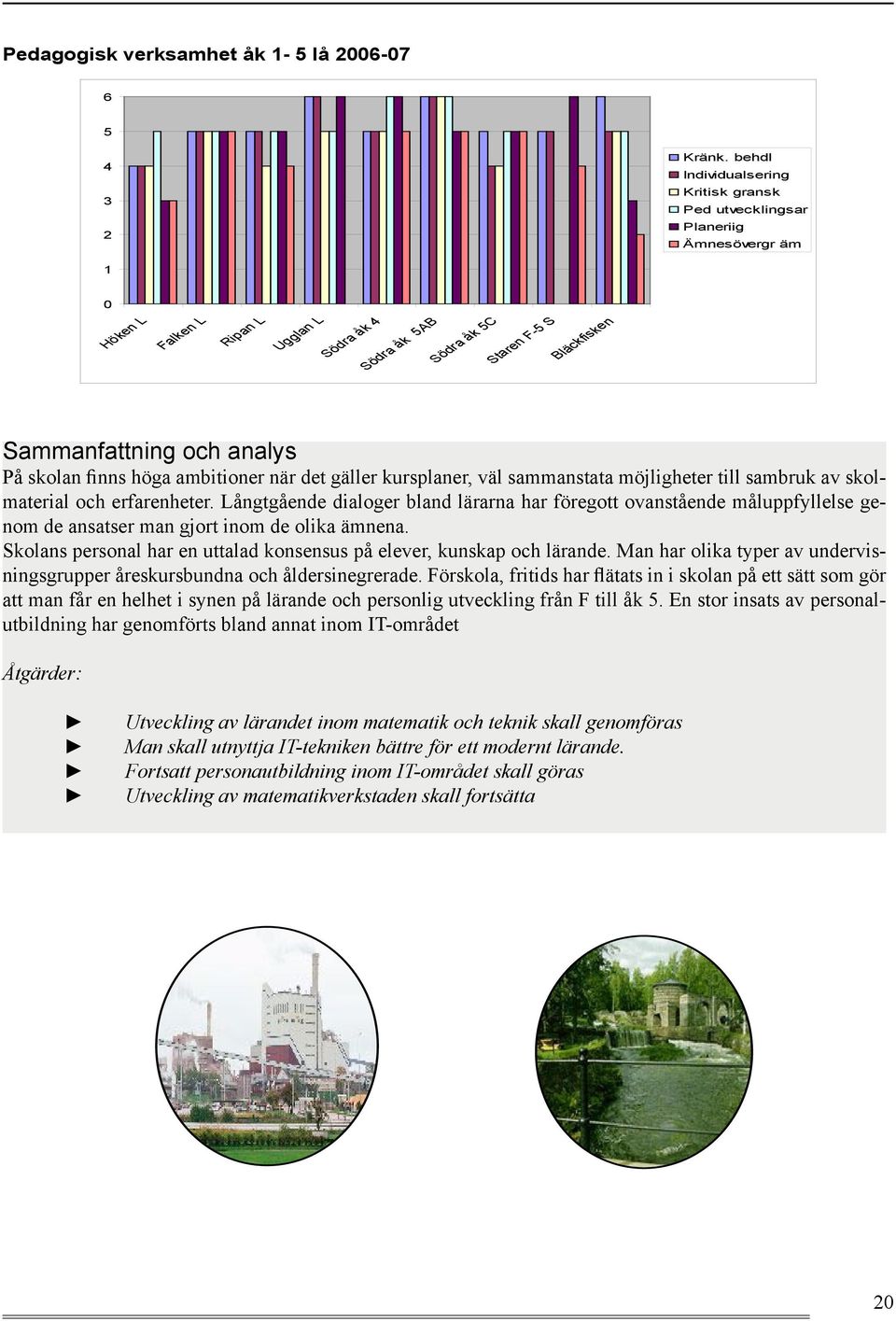 ambitioner när det gäller kursplaner, väl sammanstata möjligheter till sambruk av skolmaterial och erfarenheter.