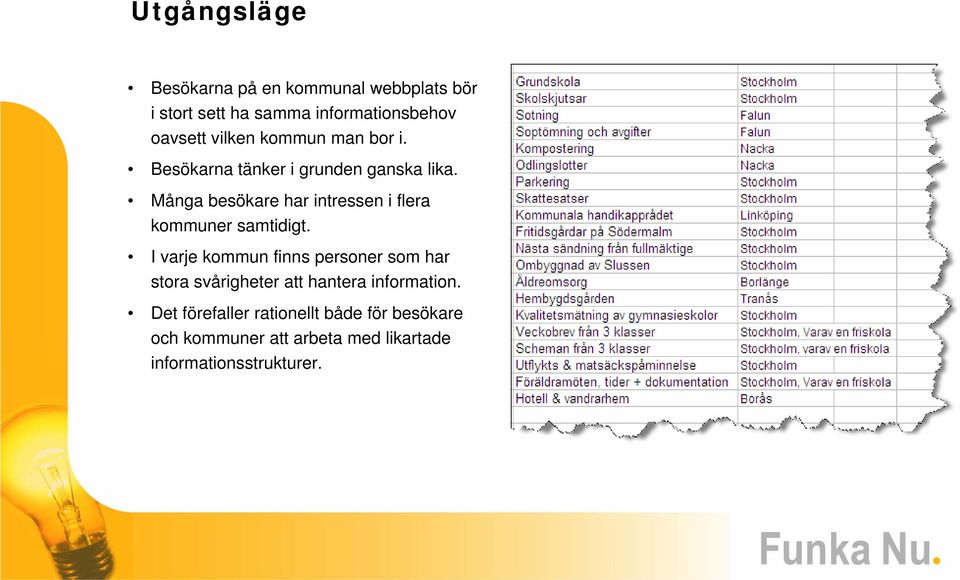 Många besökare har intressen i flera kommuner samtidigt.