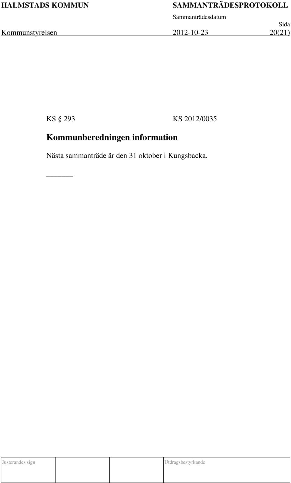 Kommunberedningen information