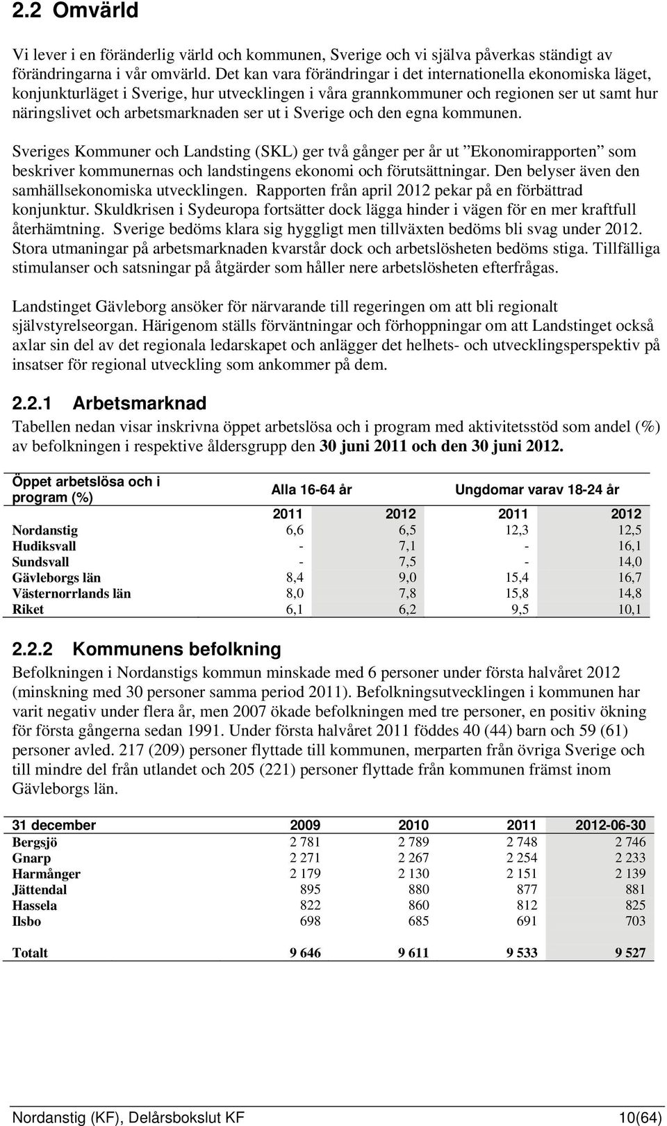 i Sverige och den egna kommunen. Sveriges Kommuner och Landsting (SKL) ger två gånger per år ut Ekonomirapporten som beskriver kommunernas och landstingens ekonomi och förutsättningar.