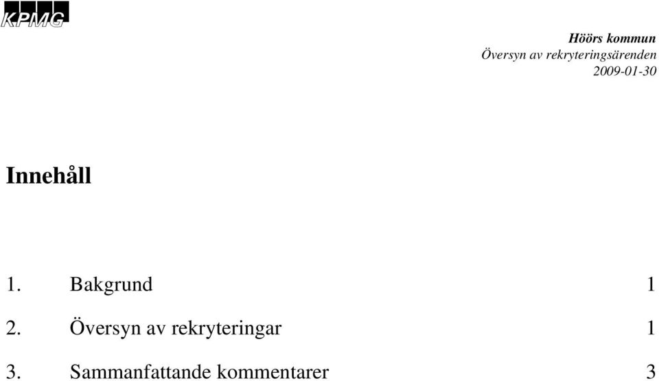 Översyn av
