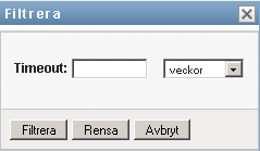 Genom att filtrera aktivitetslistan är det enklare att söka och prestanda förbättras. Så här definierar du ett filter för aktivitetslistan: 1 Klicka på Definiera filter.