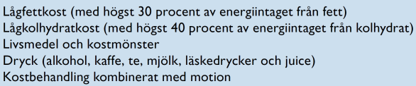 Övergripande frågeställningar Rapporten - upplägg Vilka koster har dokumenterade effekter på livskvalitet, komplikationer och död vid diabetes?