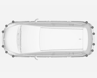 190 Körning och hantering Frånkoppling Den bakre parkeringshjälpen stängs av automatiskt när backväxeln läggs ur. Den främre parkeringshjälpen inaktiveras automatiskt vid hastigheter över 11 km/h.
