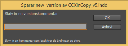 För att cheka in dokumentet så gör du så här: 1. Spara ditt arbete på din egen dator genom att välja menyn Arkiv och sedan Spara innehåll (eller Ctrl+S). 2. Gå till CtrlPrint-menyn i InCopy.