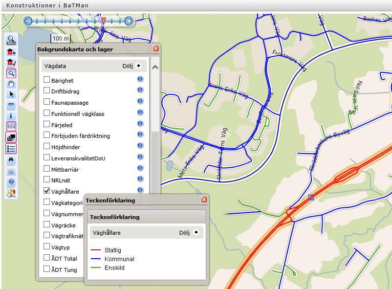 Bron över Sundsvallsfjärden beskriver på ett bra sätt utbredning för en överfart visad utifrån vägens geometri.