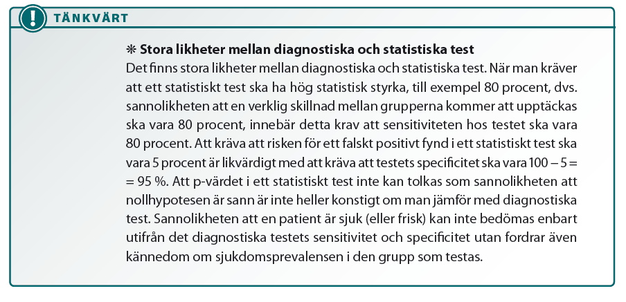4. 3. Tolkning av p-värden Statistiskt vs.