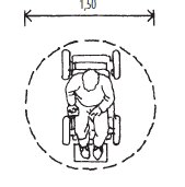Dimensionerande rullstol BBR 3:113 Dimensionerande mått för rullstol Då det i denna författning anges att tomter, byggnader eller delar av byggnader ska vara tillgängliga och användbara ska måtten