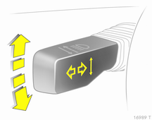 Kort sagt 13 Ytterbelysning Ljustuta, helljus och halvljus Blinkers Vrid till 7 = Av 8 = Parkeringsljus 9 = Halvljus eller helljus AUTO = Automatisk inkoppling av halvljus Tryck på > = Dimljus fram r