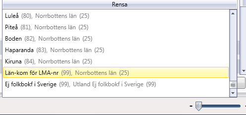 Sida 2 (6) När patienten hittats, säkerställ att LMA-numret stämmer. Detta görs genom att aktivera patienten, välja patientvy och fliken övriga uppgifter där LMA-numret finns inskrivet.