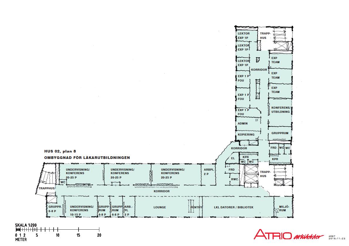 Ombyggnad, hus 02, plan