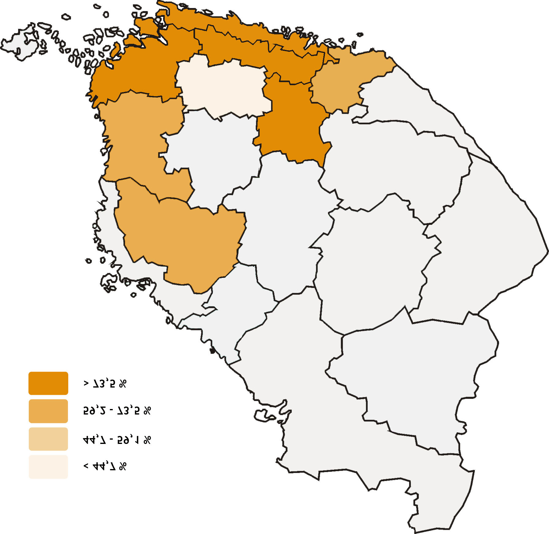 Figure 12. Brödsädens genomsnittliga proteinhalter 2001-2010. Figure 13.