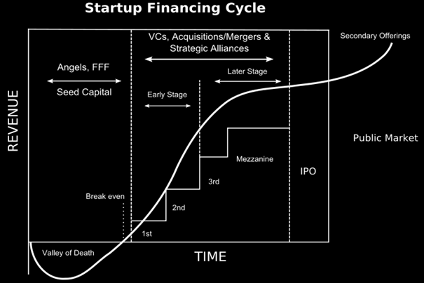 4. Strategi- och utvecklingsfrågor Sådd/Seed: Utveckling av produkt/tjänst, första kund/kunder testar produkt/tjänst/koncept Tidig fas/early Stage: Hur når man kunderna, fungerar affärsmodellen?