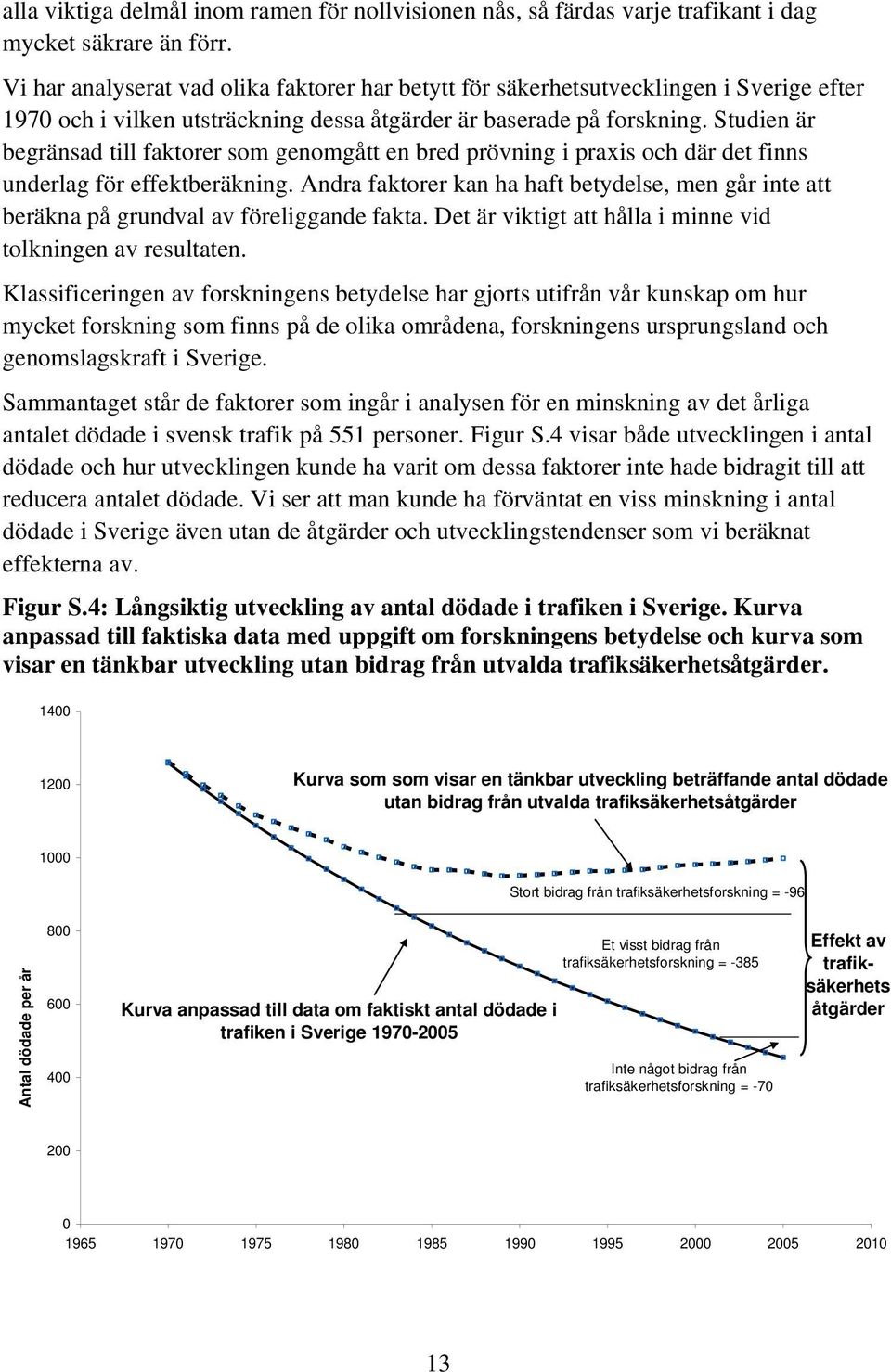 Studien är begränsad till faktorer som genomgått en bred prövning i praxis och där det finns underlag för effektberäkning.