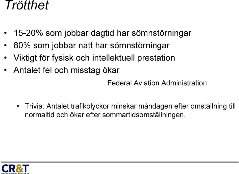 misstag ökar Federal Aviation Administration Trivia: Antalet trafikolyckor