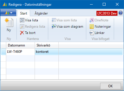 12.6 Datorinställningar Med datorinställningar är det möjligt att styra standardskrivare per dator.