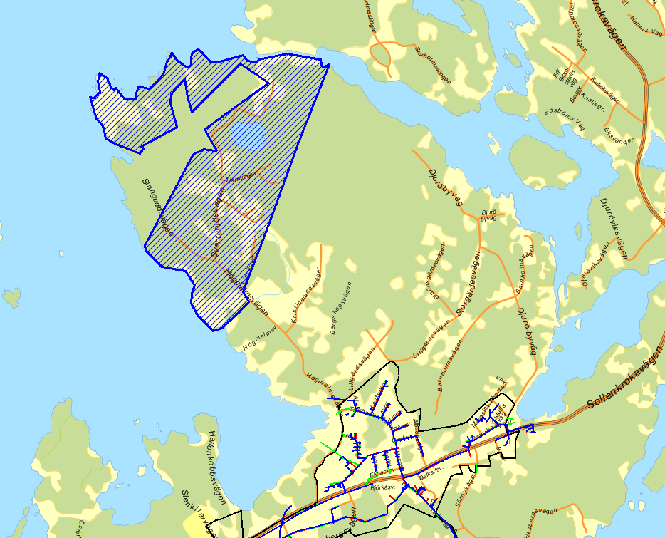 Slangudden Permanentning 86 fastigheter/19 permanentbebodda/46 folkbokförda (22 %) Delar av området är detaljplanelagt med äldre byggnadsplaner.