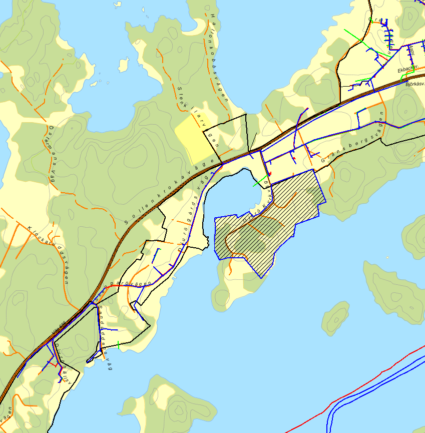 Djurö kyrkväg Permanentning 21 fastigheter/10 permanentbebodda/32 folkbokförda (47 %) Tomtstorlek De flesta tomterna är mellan 2 000 och 4 000 m 2.