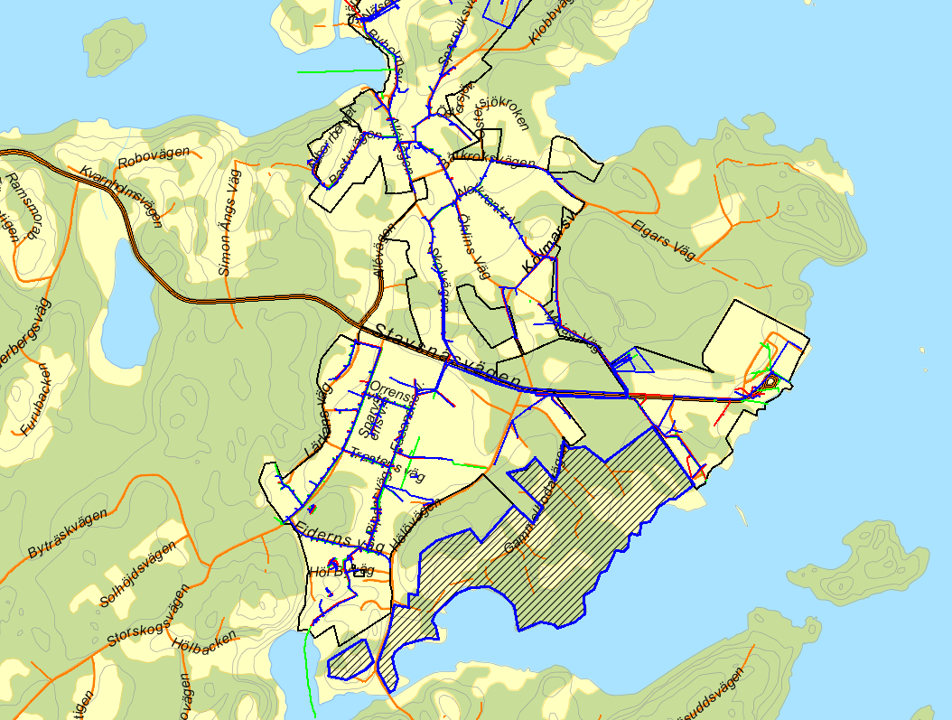 Gammelbodavägen Permanentning 40 fastigheter/14 permanenta/34 folkbokförda (35 %) 5 fastigheter ligger inom detaljplan, resten utanför.