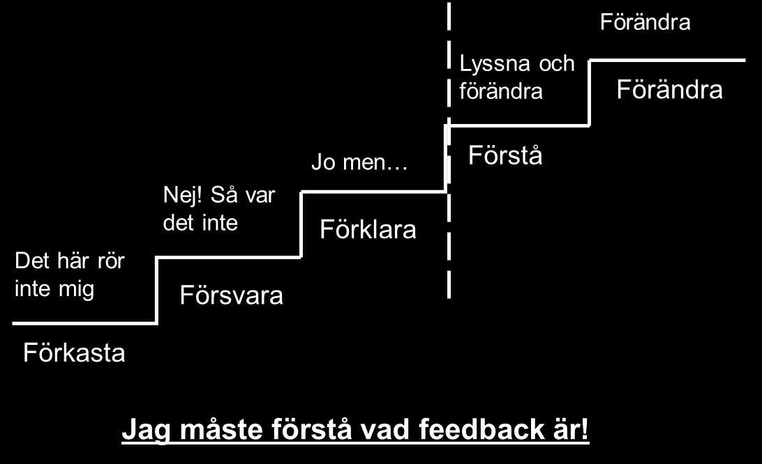 Riktlinjer för att ge feedback Beskrivande, inte dömande eller värderande.