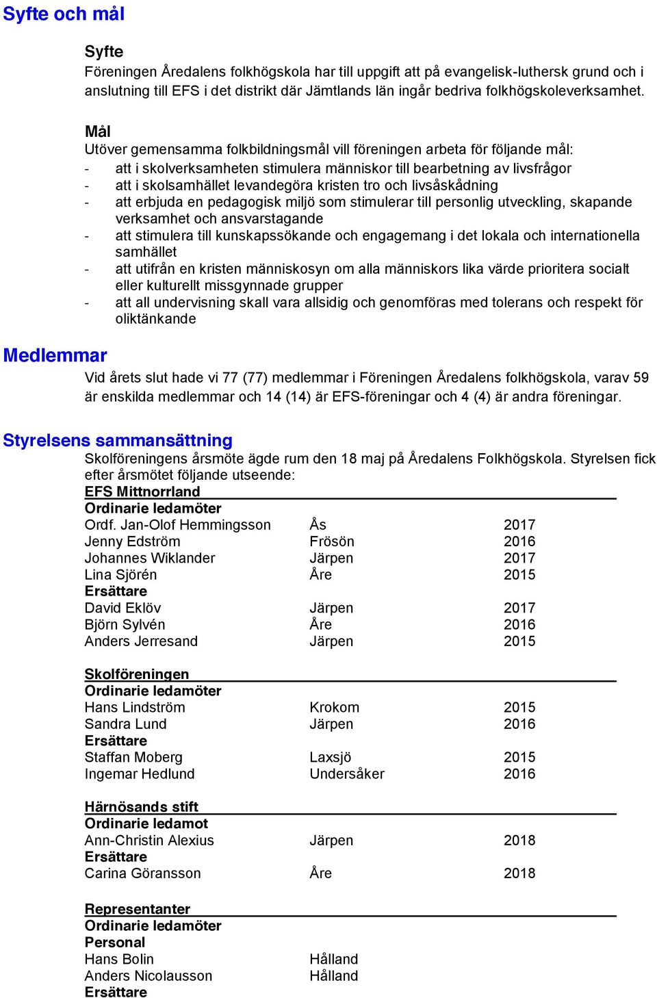 tro och livsåskådning - att erbjuda en pedagogisk miljö som stimulerar till personlig utveckling, skapande verksamhet och ansvarstagande - att stimulera till kunskapssökande och engagemang i det