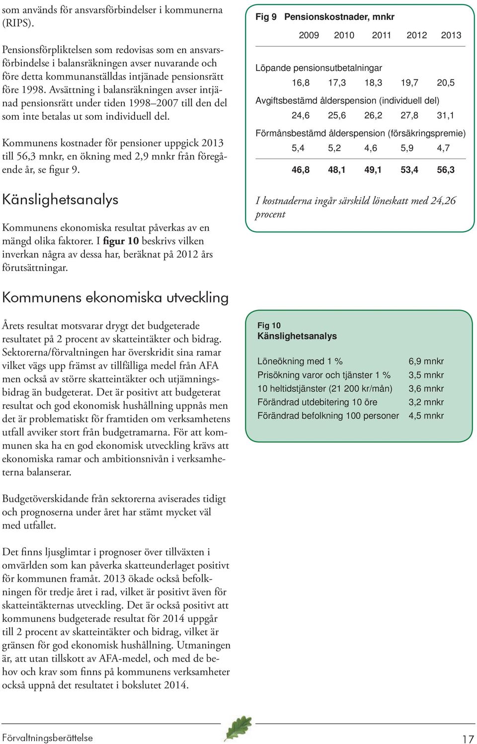 Avsättning i balansräkningen avser intjänad pensionsrätt under tiden 1998 2007 till den del som inte betalas ut som individuell del.