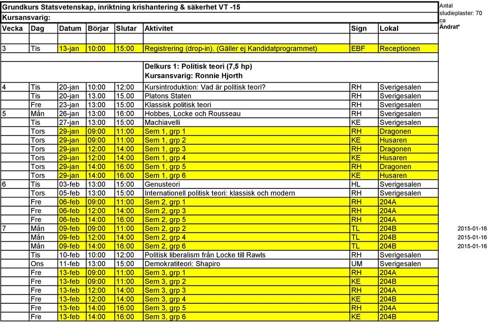 RH Sverigesalen Tis 20-jan 13.00 15.