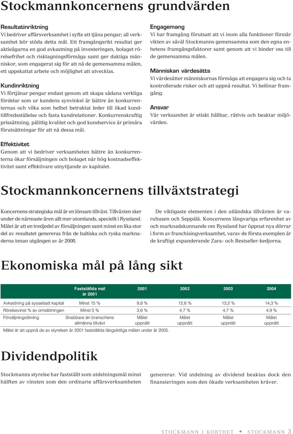 målen, ett uppskattat arbete och möjlighet att utvecklas.