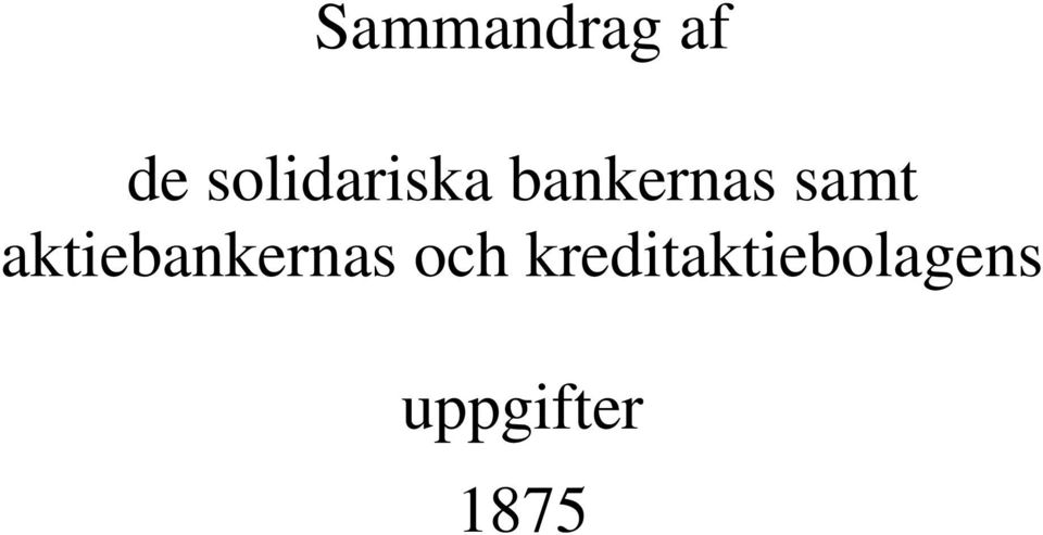 samt aktiebankernas och