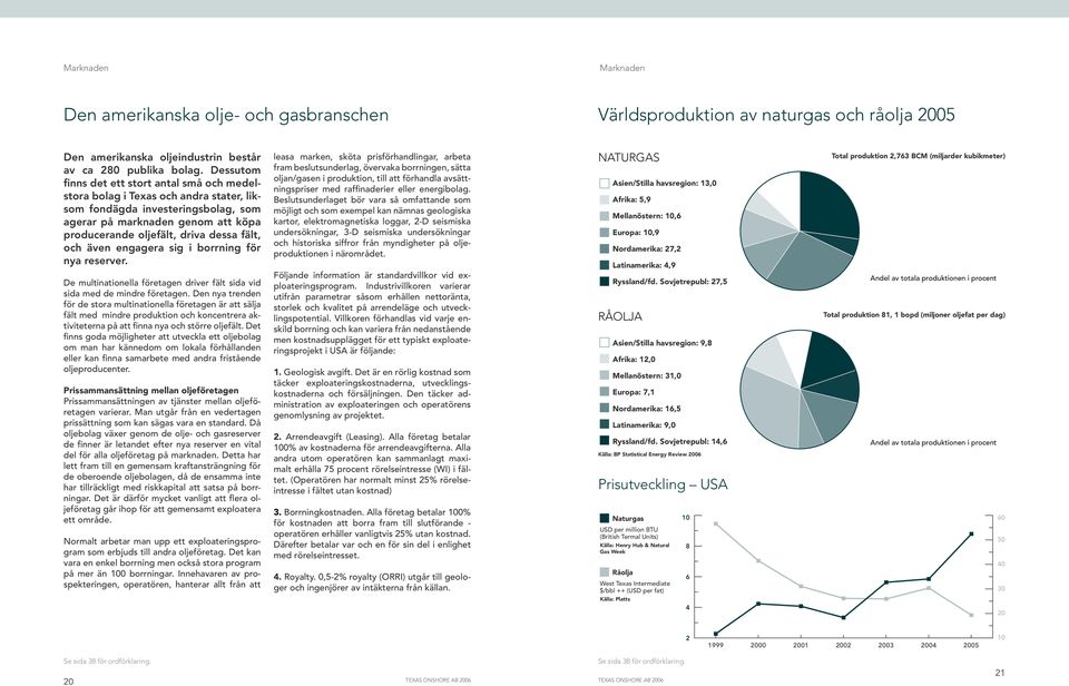 fält, och även engagera sig i borrning för nya reserver. De multinationella företagen driver fält sida vid sida med de mindre företagen.