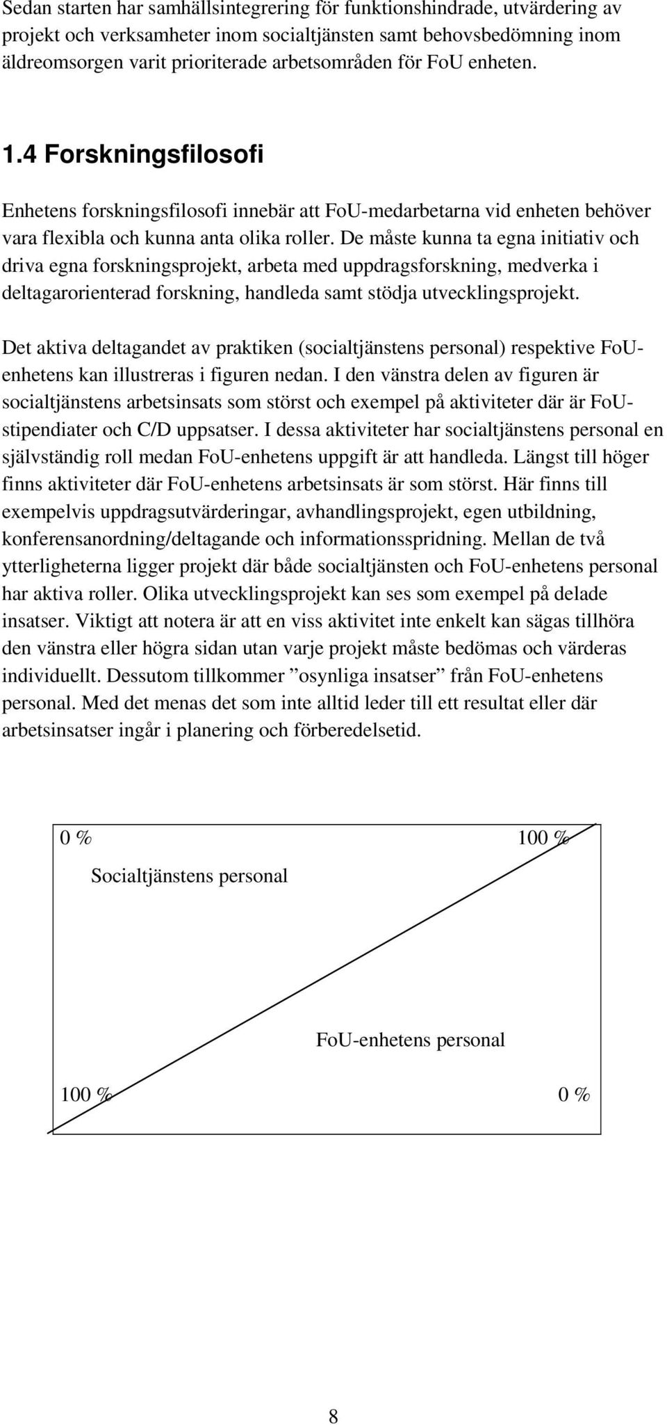 De måste kunna ta egna initiativ och driva egna forskningsprojekt, arbeta med uppdragsforskning, medverka i deltagarorienterad forskning, handleda samt stödja utvecklingsprojekt.