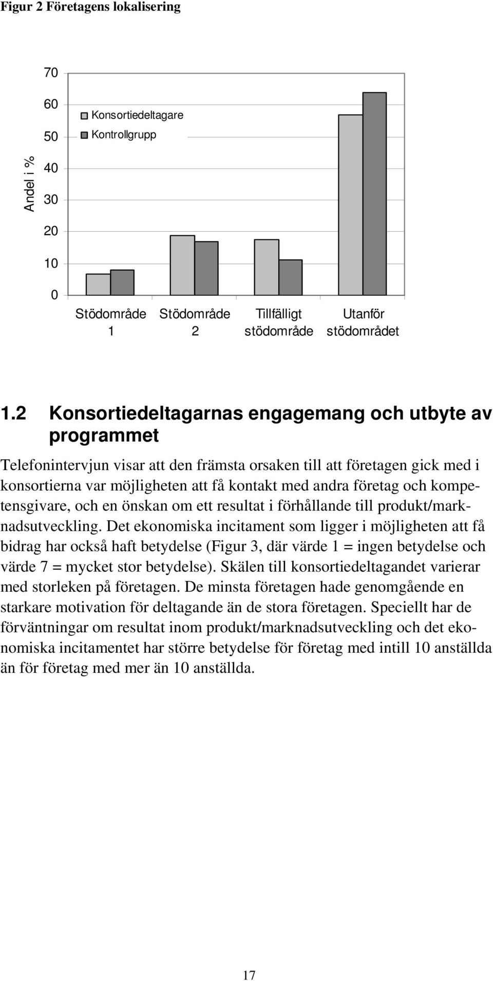 och kompetensgivare, och en önskan om ett resultat i förhållande till produkt/marknadsutveckling.