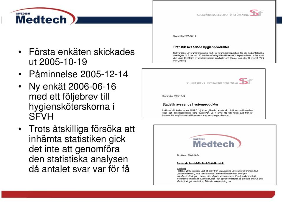 SFVH Trots åtskilliga försöka att inhämta statistiken gick det