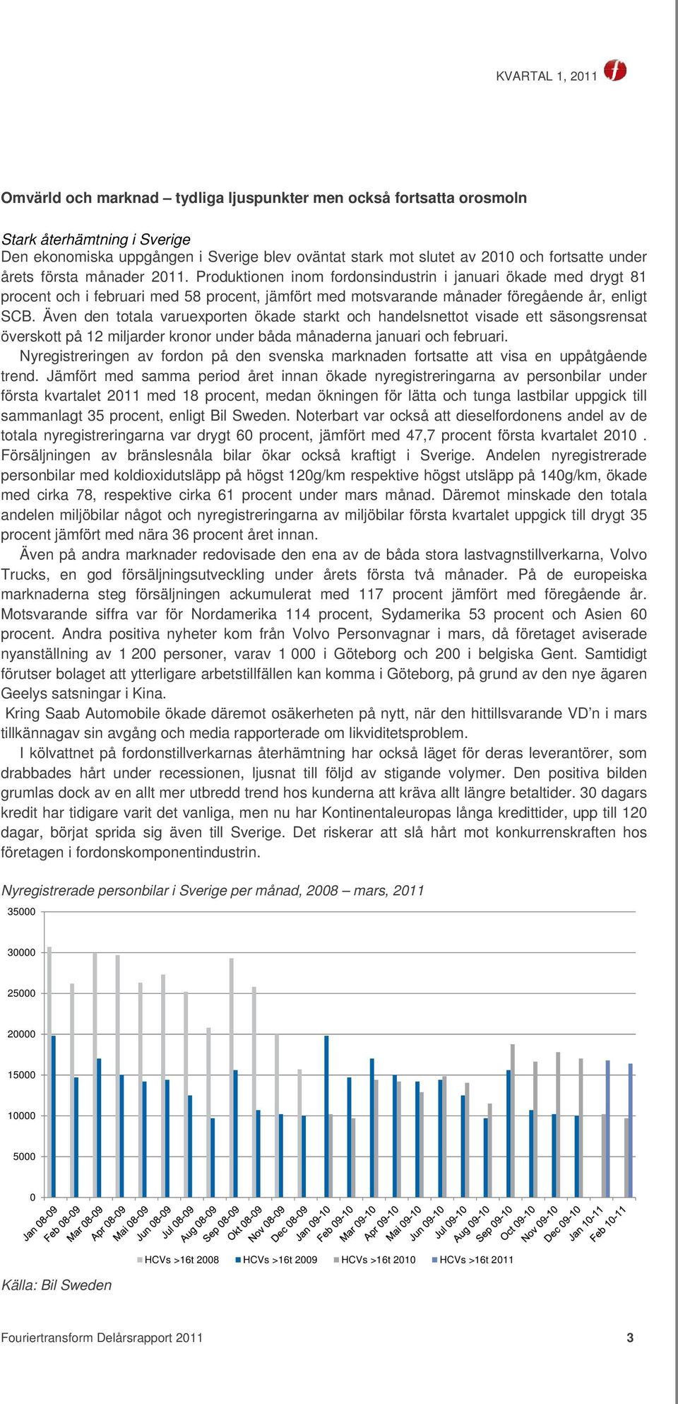 Även den totala varuexporten ökade starkt och handelsnettot visade ett säsongsrensat överskott på 12 miljarder kronor under båda månaderna januari och februari.