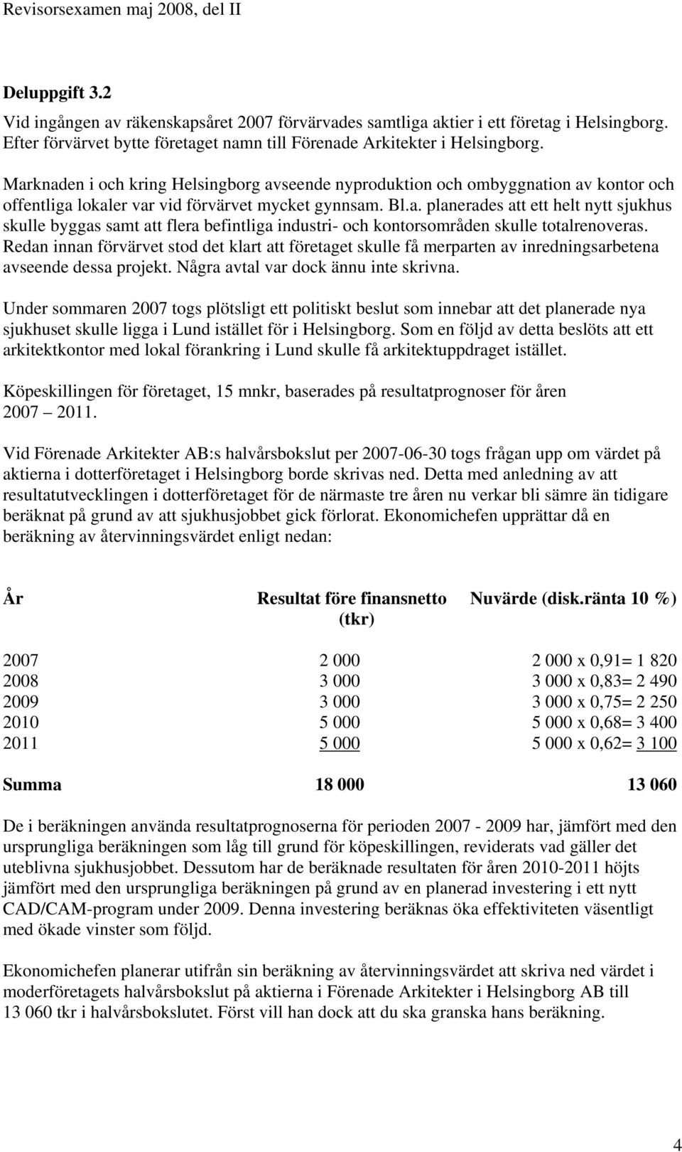 Redan innan förvärvet stod det klart att företaget skulle få merparten av inredningsarbetena avseende dessa projekt. Några avtal var dock ännu inte skrivna.