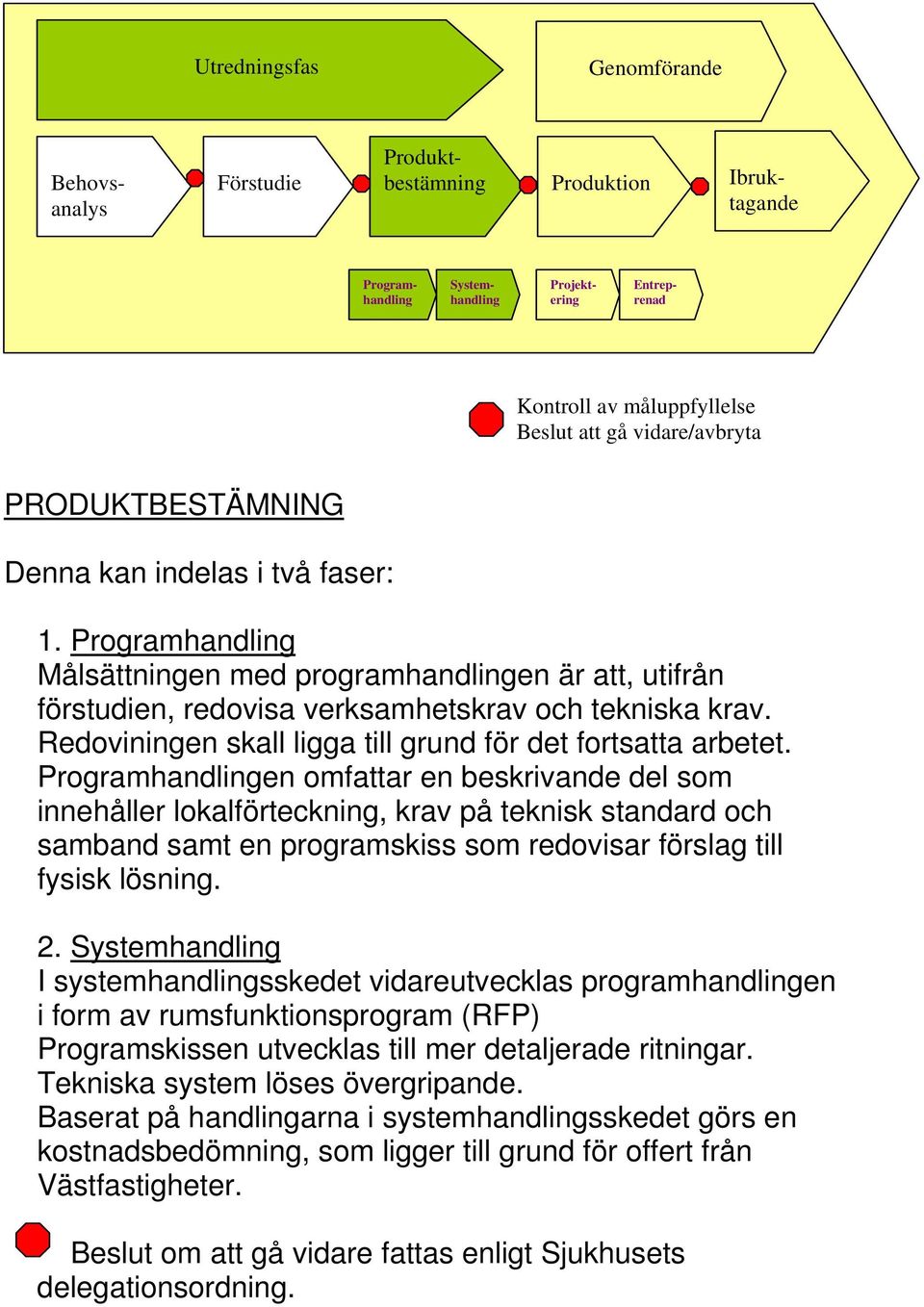 Redoviningen skall ligga till grund för det fortsatta arbetet.