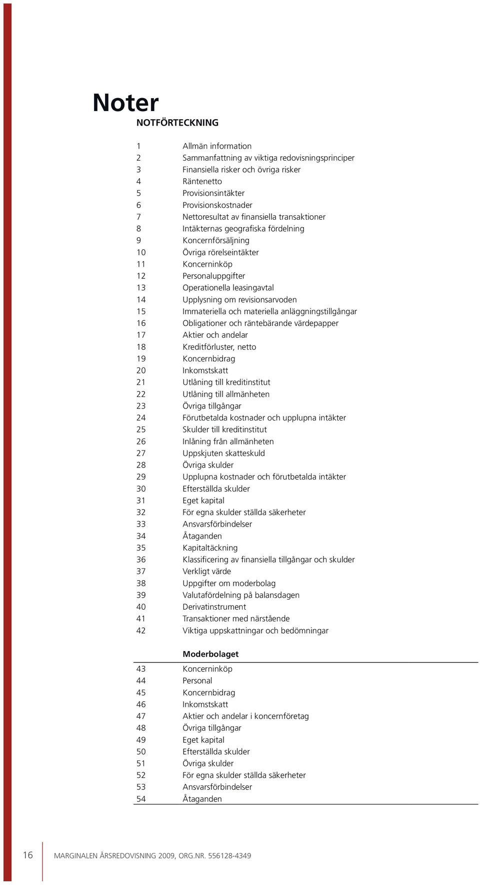 Upplysning om revisionsarvoden 15 Immateriella och materiella anläggningstillgångar 16 Obligationer och räntebärande värdepapper 17 Aktier och andelar 18 Kreditförluster, netto 19 Koncernbidrag 20