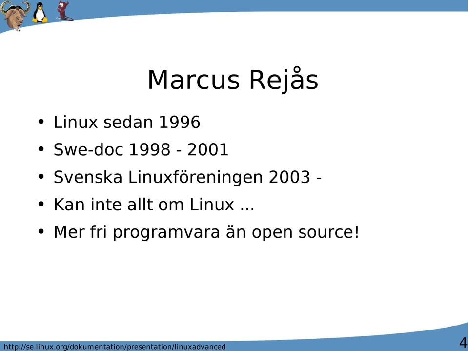 Linuxföreningen 2003 - Kan inte