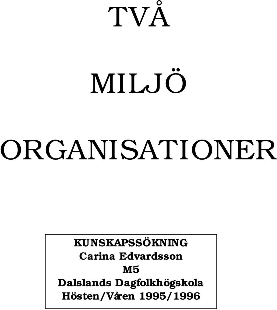 Edvardsson M5 Dalslands