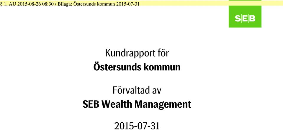 Kundrapport för Östersunds kommun