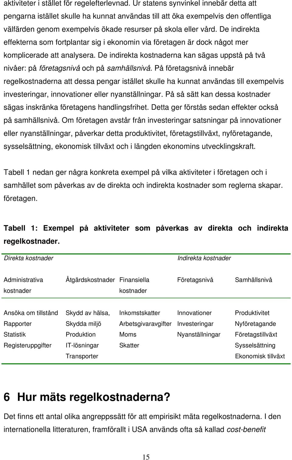 De indirekta effekterna som fortplantar sig i ekonomin via företagen är dock något mer komplicerade att analysera.